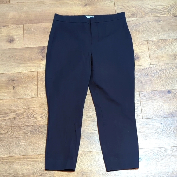 Everlane The Fixed-Waist Stretch Cotton Black Pant sz 12 - Picture 2 of 9